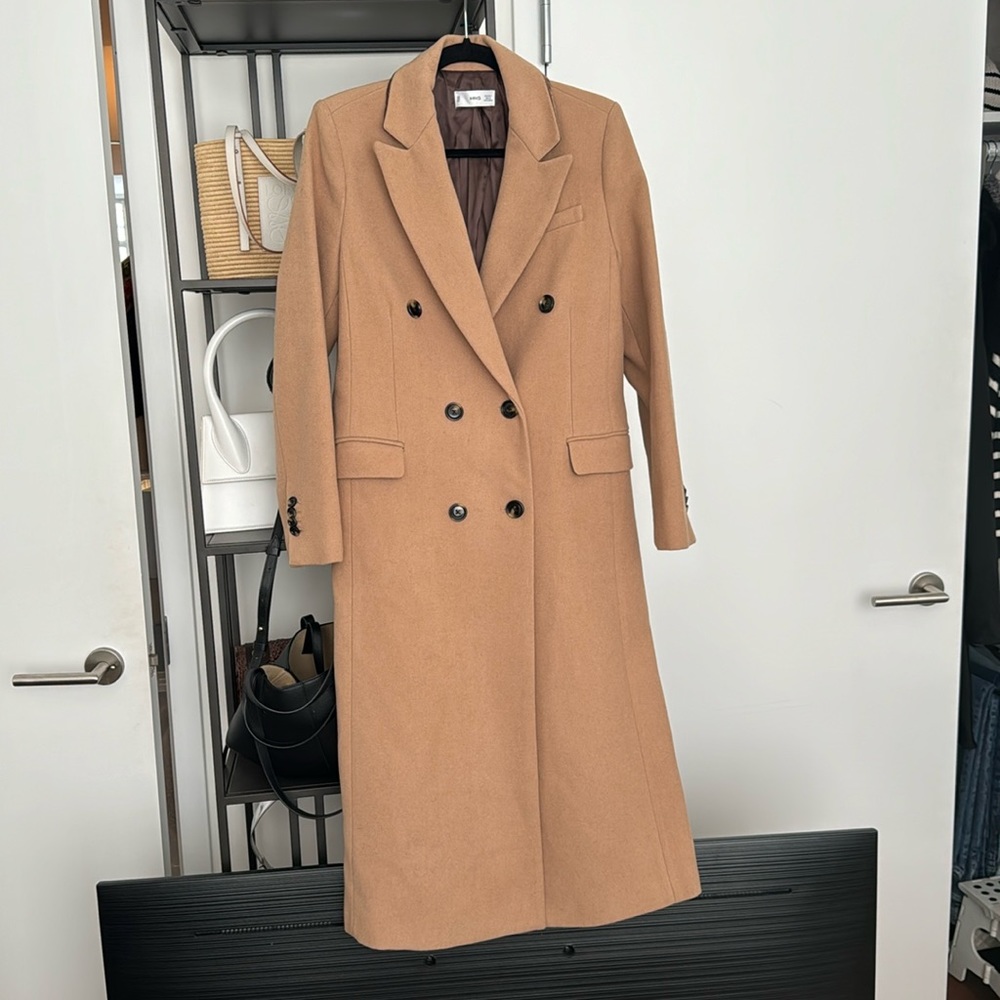 Mango camel utility coat brand new without tags
